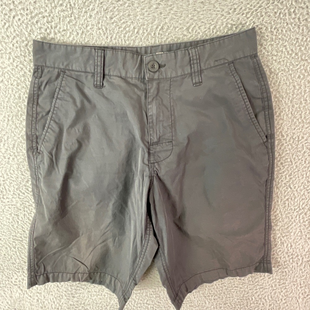 RVCA Dual Purpose Trunk Shorts Mens 28 Charcoal Grey Hybrid Chino‎ Outdoor